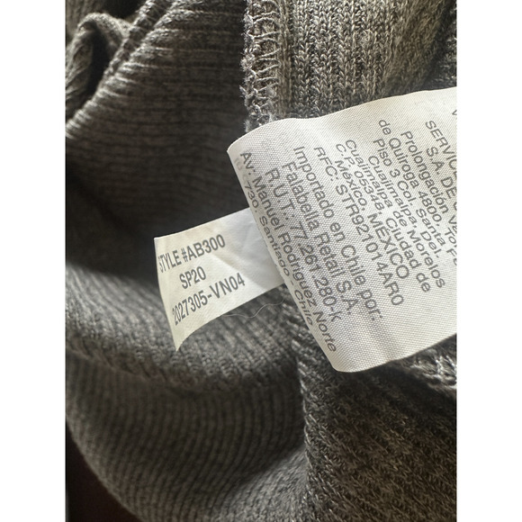 Madewell Ribbed Pocket Tee Midi Dress Short Sleeve Gray AB300 Womens Size Medium - Picture 14 of 15